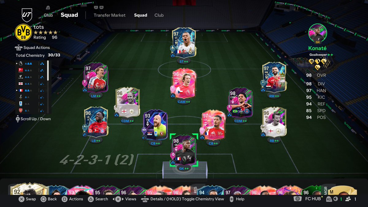 15-0 on the rtg &gt; 45-0
4231 😍
Code: yHKmg8T48uG
Saliba 🇫🇷🧱
Rosický 🇨🇿 🤯
Marquinhos 🇧🇷💪