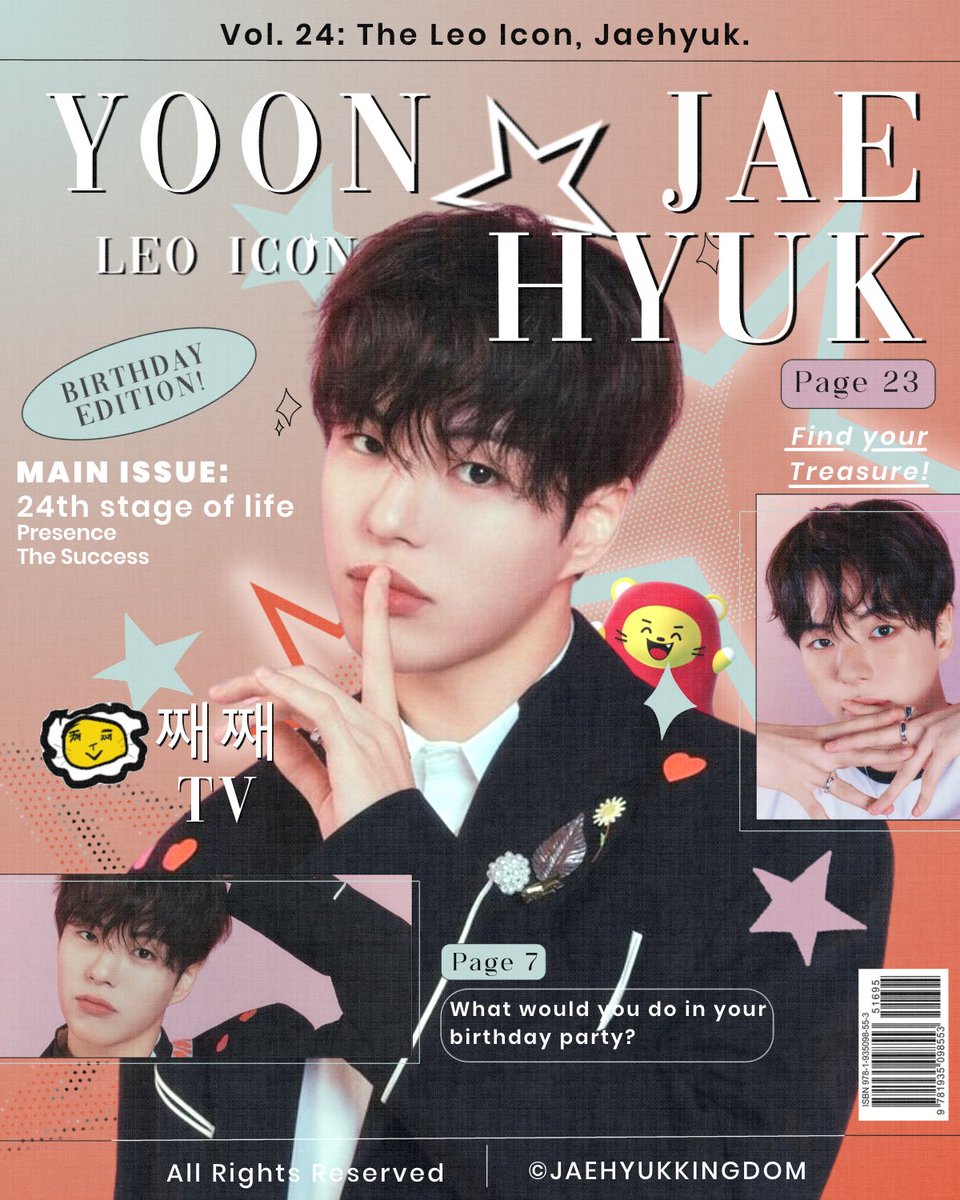 ㅤ
Lighting perfected, lens ready! 📸 The star of this volume is prepared to mark his 24th celebration with characteristic splendor. The premiere issue, ‘𝗩𝗼𝗹. 𝟮𝟰: 𝗧𝗵𝗲 𝗟𝗲𝗼 𝗜𝗰𝗼𝗻, 𝗝𝗮𝗲𝗵𝘆𝘂𝗸,’ is approaching with a cover that gleams with perfection.
ㅤ