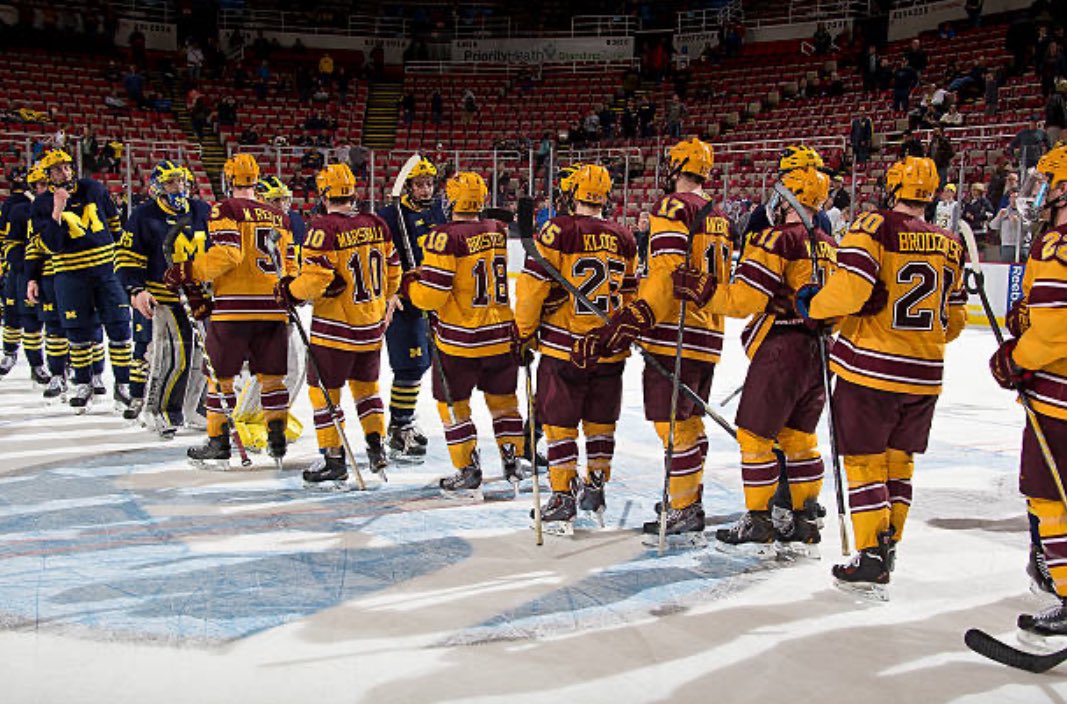 The 2014-15 Gophers had NINE NHL drafted defensemen: 

Reilly (CBJ), Skjei (NYR), Brodzinski (SJS), Marshall (DET), Bischoff (NYI), Collins (CBJ), Glover (WPG), Johnson (LAK), Seeler (MIN)

I haven’t looked it up but I have to imagine that’s an NCAA record.