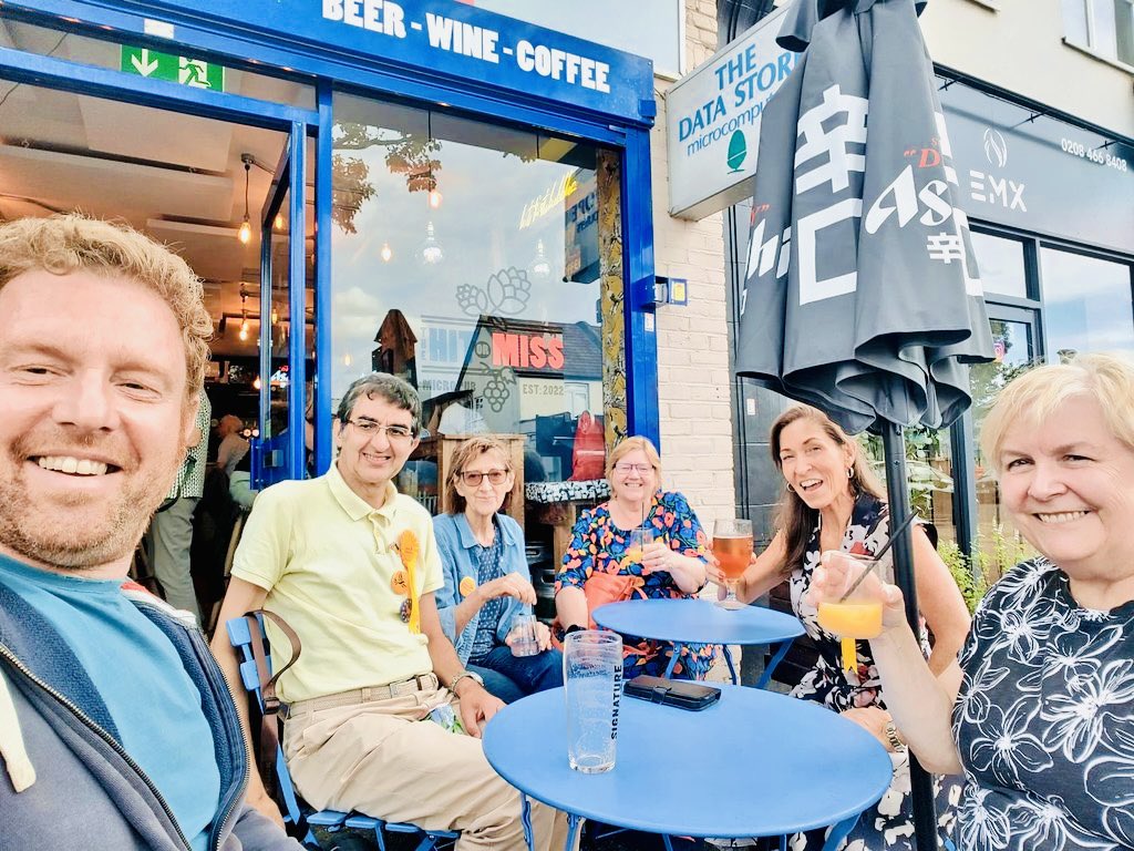 Thanks to all who came out this weekend for some last minute canvassing before our by-election polling day. Many meaningful conversations with residents about local challenges AND OPPORTUNITIES in Bromley Common &amp; Holwood… followed by a drink at The Hit or Miss micro bar. 

Vote