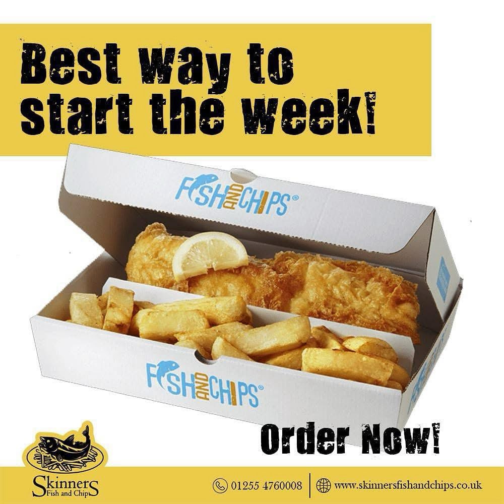Monday Treat!

Call us or order online at skinnersfishandchips.co.uk

#fishandchips #fishandchipsclacton #foodie #clacton #food #chips #bestfishandchips #callandcollect #clactononsea