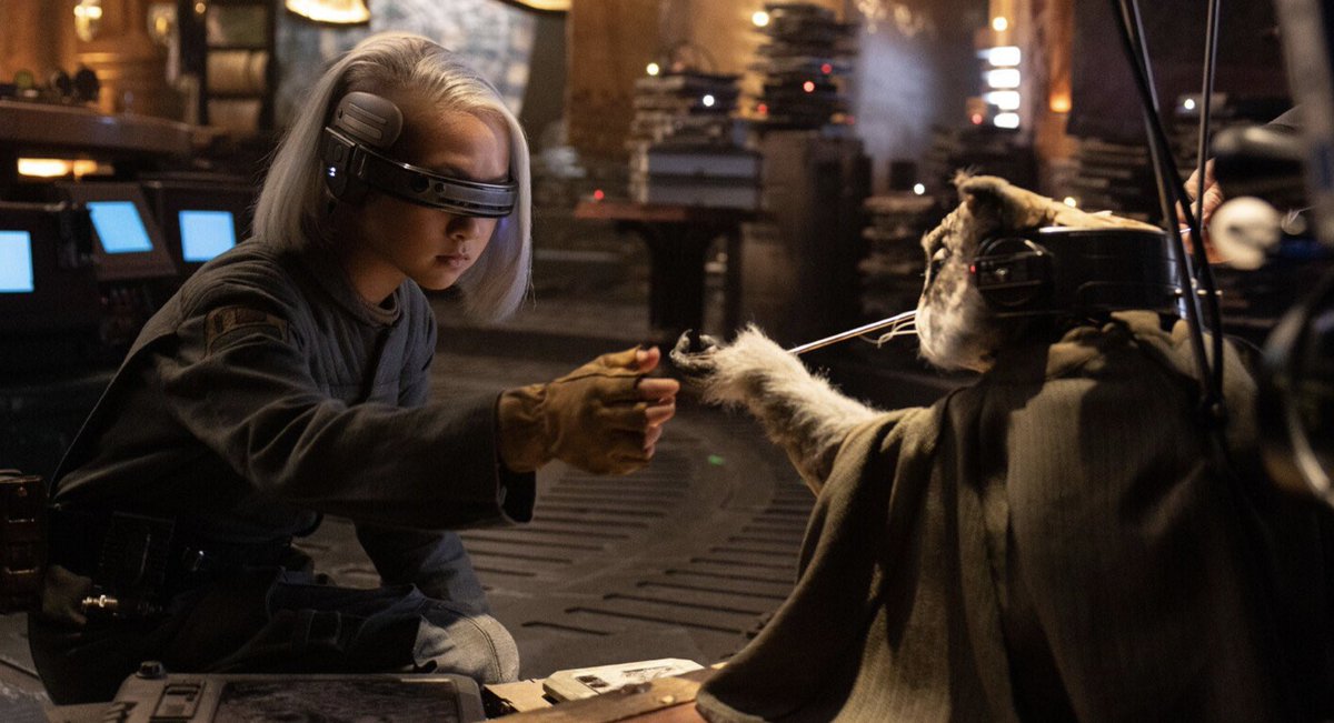 StarWarsMeg1's tweet image. Behind the Scenes of KB and Kh&apos;ymm (Skeleton Crew)