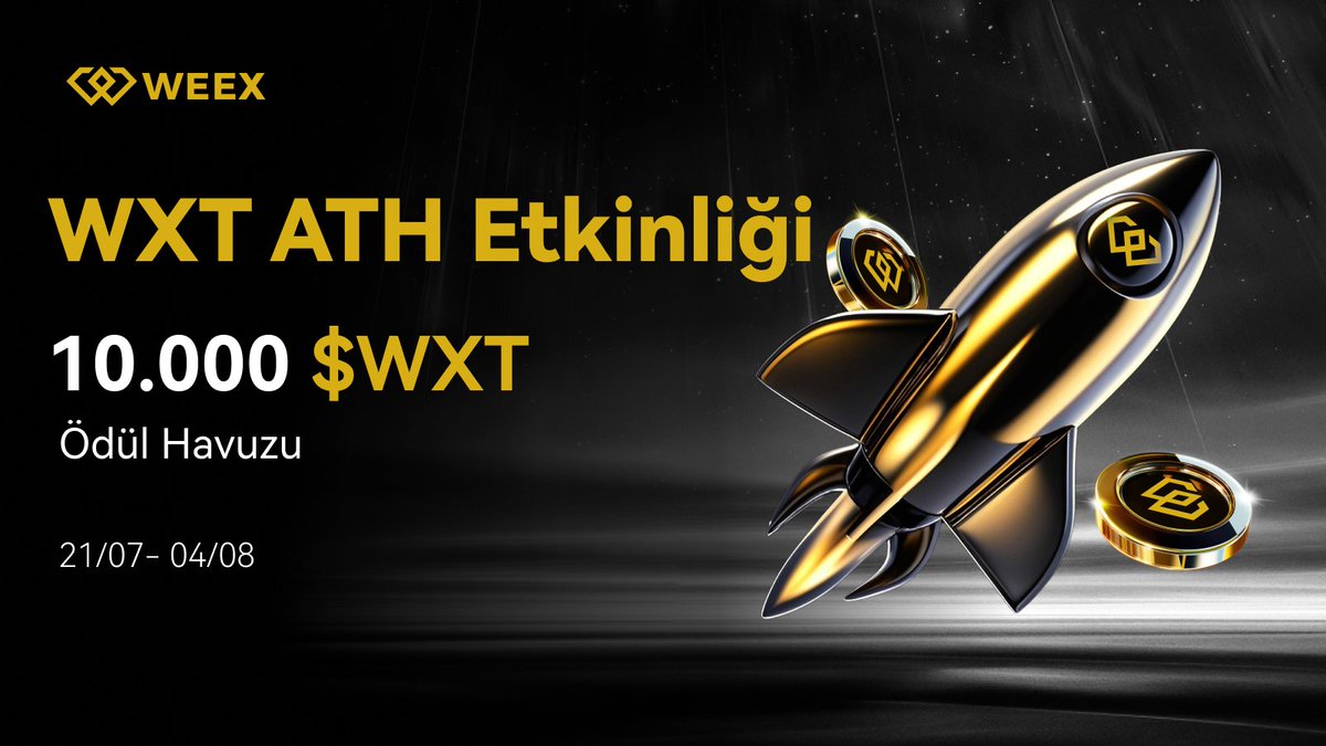 WEEX Global Tรผrkiye ๐น๐ท (@weex_turkiye) on Twitter photo ๐ $WXT Yeni ATH Seviyesine Ulaลtฤฑ, Kutlama Zamanฤฑ! ๐
Topluluฤumuza รถzel 10.000 WXT รถdรผl havuzu seni bekliyor! ๐ฐ
๐ฏ Katฤฑlmak iรงin:
โ
<a href="/WEEX_Turkiye/">WEEX Global Tรผrkiye ๐น๐ท</a> hesabฤฑnฤฑ takip et
โ
Bu tweetโi beฤen ve RTโle
โ
Yorumlara $WXT yaz ve en รงok takip ettiฤin kripto influencerโฤฑ etiketle
๐ฅ ๐ $WXT Yeni ATH Seviyesine Ulaลtฤฑ, Kutlama Zamanฤฑ! ๐
Topluluฤumuza รถzel 10.000 WXT รถdรผl havuzu seni bekliyor! ๐ฐ
๐ฏ Katฤฑlmak iรงin:
โ
<a href="/WEEX_Turkiye/">WEEX Global Tรผrkiye ๐น๐ท</a> hesabฤฑnฤฑ takip et
โ
Bu tweetโi beฤen ve RTโle
โ
Yorumlara $WXT yaz ve en รงok takip ettiฤin kripto influencerโฤฑ etiketle
๐ฅ