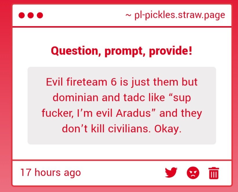 PL_Pickles's tweet image. Ok, so opposite dominian ft6, got it.
Reminds me of Hornet... giggling to myself, Guesan Kaska...