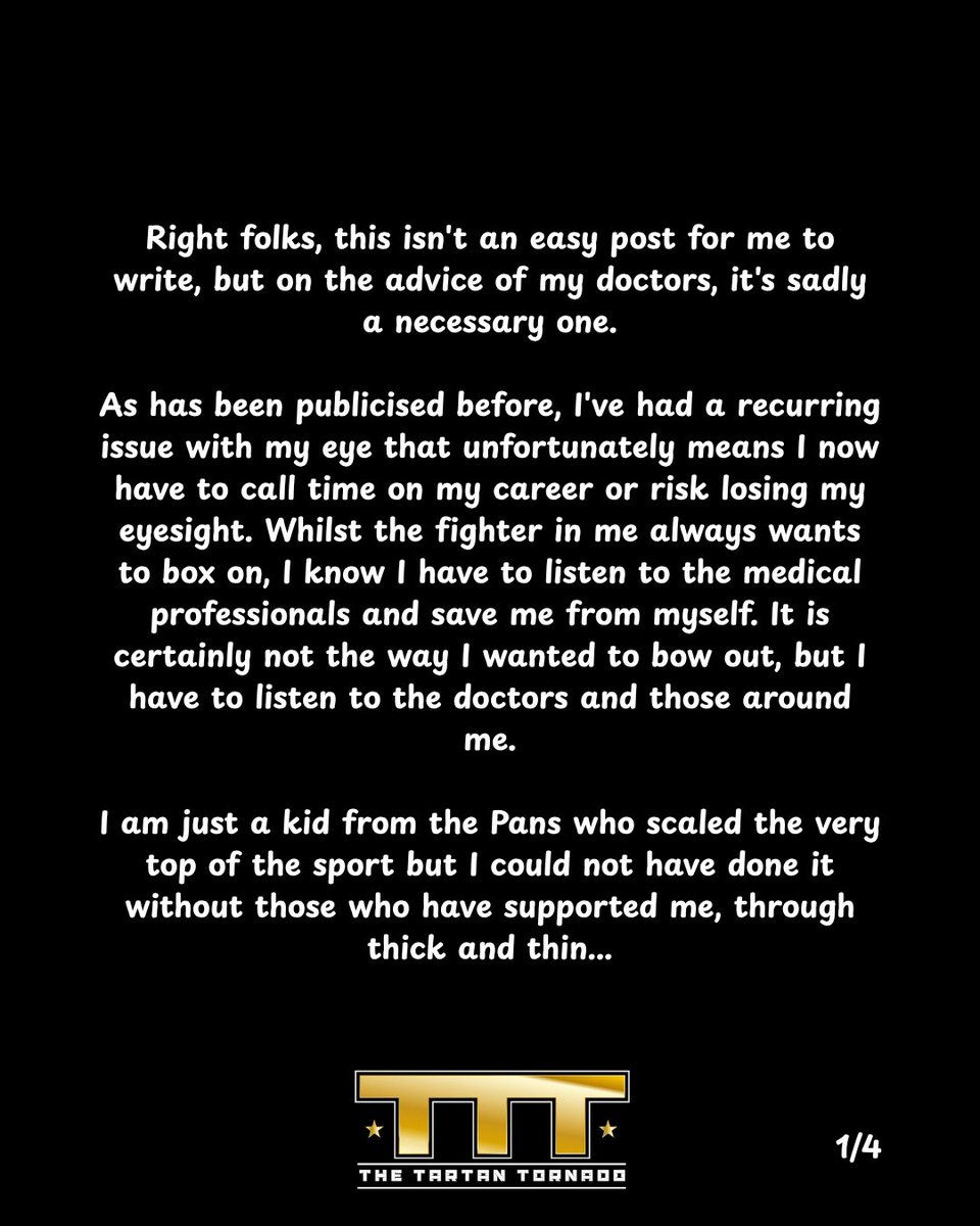 JoshTaylorBoxer's tweet image. End of an era. I have lived my dream for the last 10 years & conquered Mount Everest.
Thank you to every single one of you for the support through what has been this mad rollercoaster of a journey.
Boxing is all I’ve ever known but Now
let’s see what life has to offer on the…