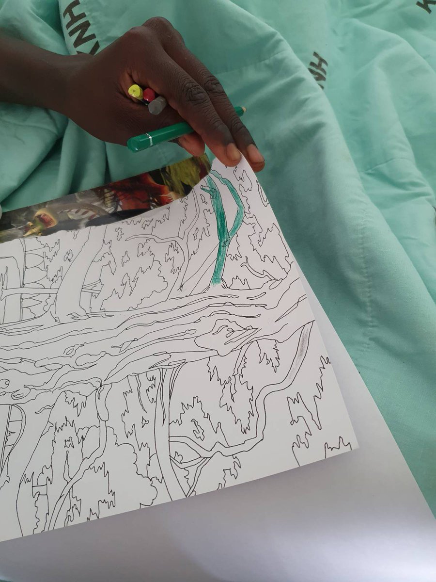 WakenyaForKenya's tweet image. Saturday was a good day. We spent it with some of the comrades recovering from protest-related injuries; painting and laughing over games. They’re in good spirits. And most importantly, they’re not alone.
#KenyansForKenya