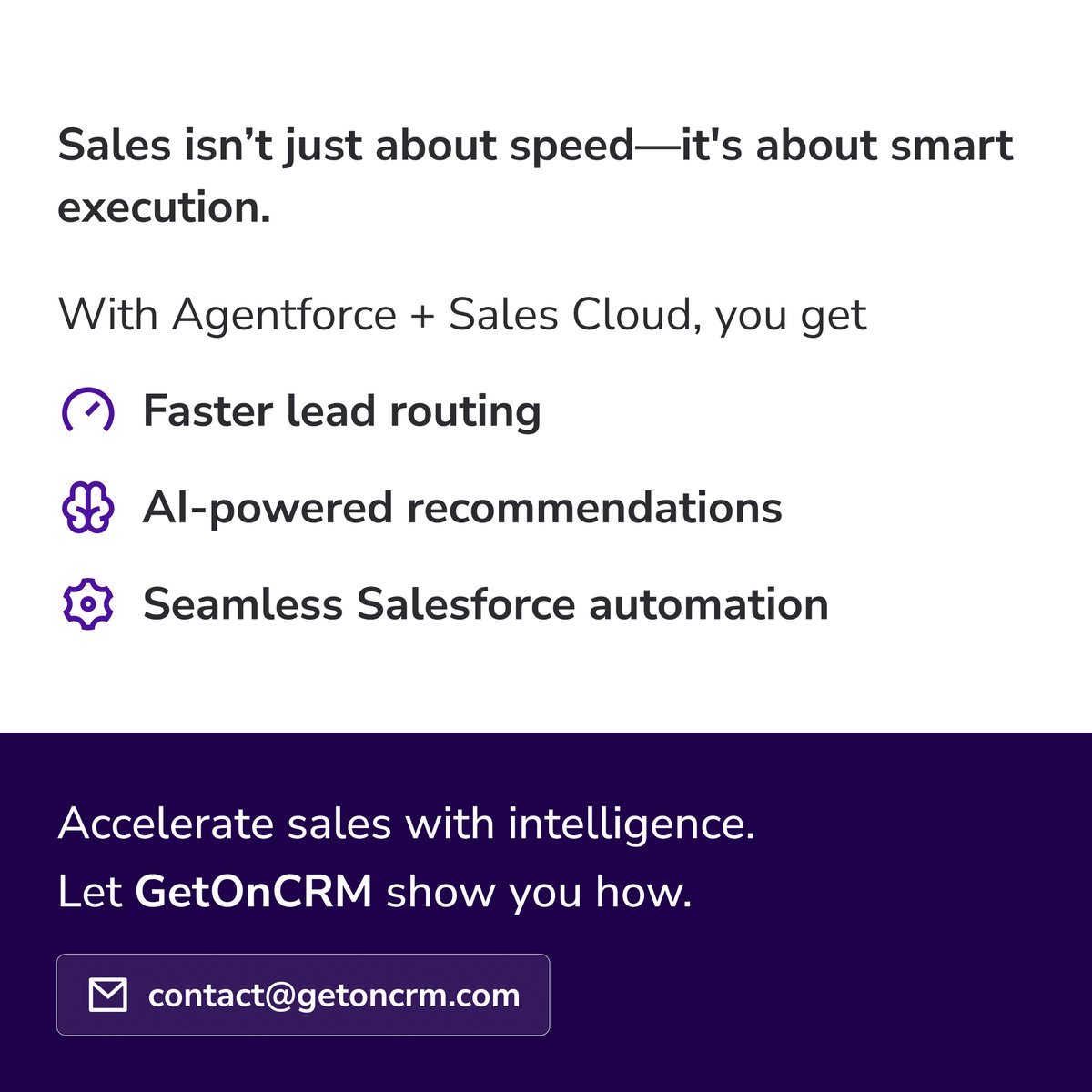 Agentforce x Sales Cloud is not just automation

It is speed, insight, and control in one flow

Built by <a href="/getoncrm/">GetOnCRM Solutions</a>  to help sales teams move with precision

#Salesforce #CRM #Agentforce #GetOnCRM
#Salesforce #Agentforce #AIinSales #GetOnCRM