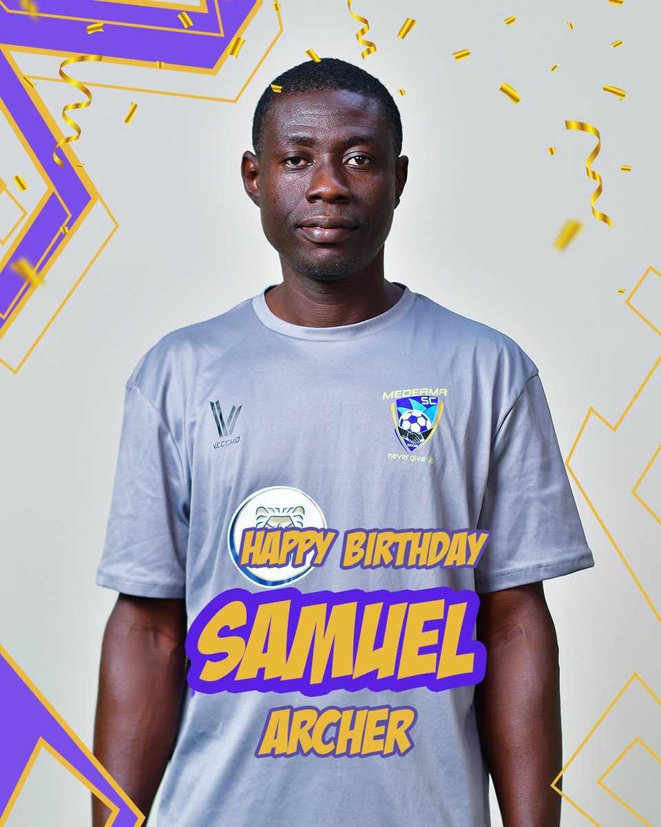 MedeamaSC's tweet image. Wishing our Equipment Officer, Samuel Archer, a Happy Birthday 🎊
