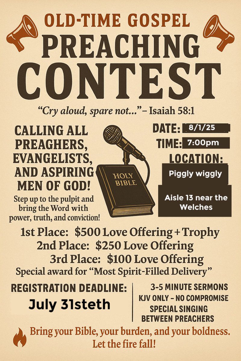 TheLovingPastor's tweet image. Don’t miss this opportunity to openly compete agin other preachers. Paul said whether in pretense or something so I know this is right!!