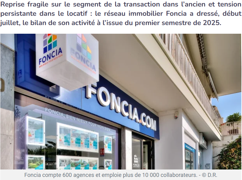 IMMOMATIN's tweet image. 📈[TENDANCE] Reprise des ventes, forte demande locative : @foncia dresse un premier bilan contrasté mais encourageant pour le marché immobilier.

👉 immomatin.com/franchise/agen…

#immobilier #location #ancien #tendance #logement #transaction #foncia