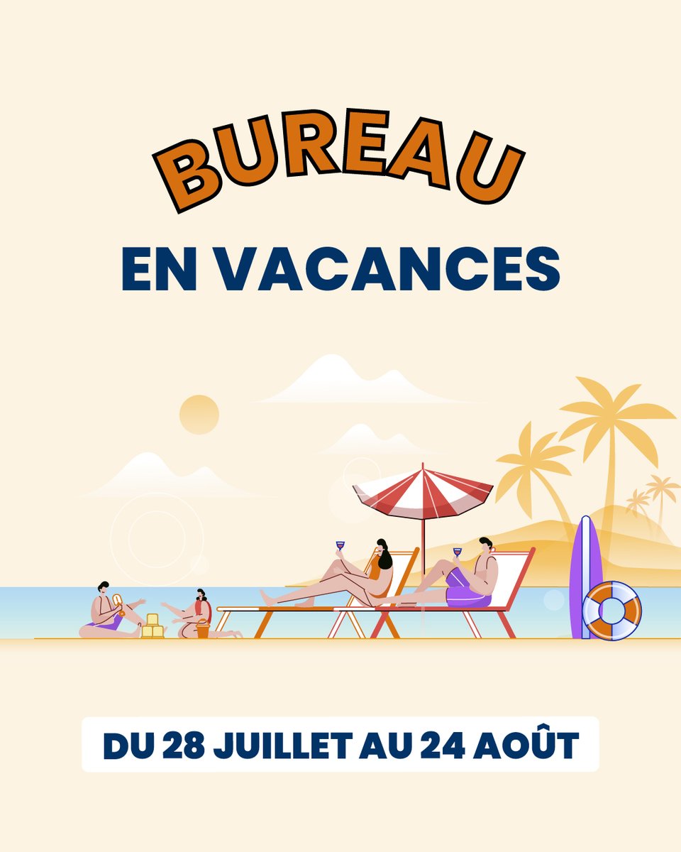 ⛱️ Fermeture estivale des bureaux

Les bureaux de l’URPS Pharmaciens PACA seront fermés du 28 juillet au 24 août 2025 inclus.

L’équipe prend une pause estivale et sera de retour à partir du lundi 25 août.

Bel été à toutes et à tous 🌞
Prenez soin de vous !

#Vacances  #ete2025