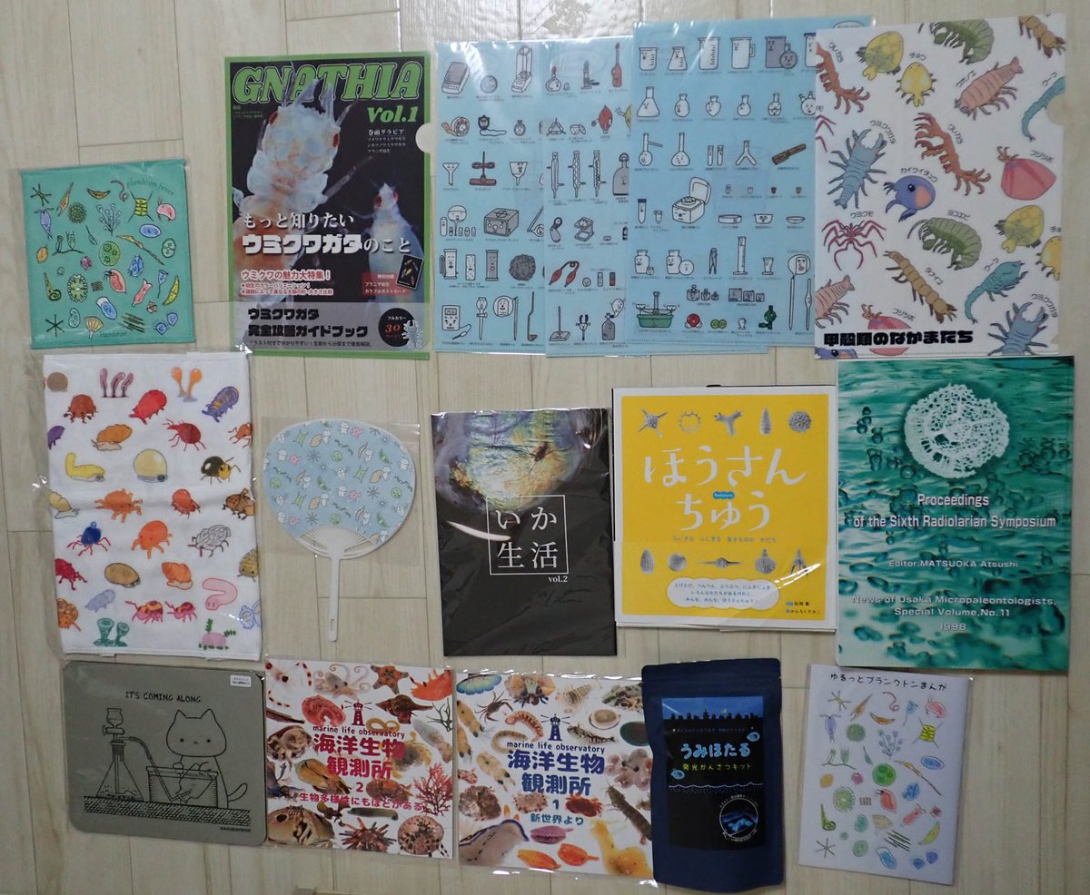 a1AgqW93RTKPUD9's tweet image. 皆さんの“好き”を少しずつ分けてもらいました! お土産もあるので品数多め。去年より会場も動きやすくてブースをじっくり見ることができました。今年も大竹裕里恵先生のご講演が面白かったです。さてさてワムシと放散虫とウミホタルを勉強しましょう。
#博物ふぇす収穫祭 #博物ふぇすてぃばる収穫祭