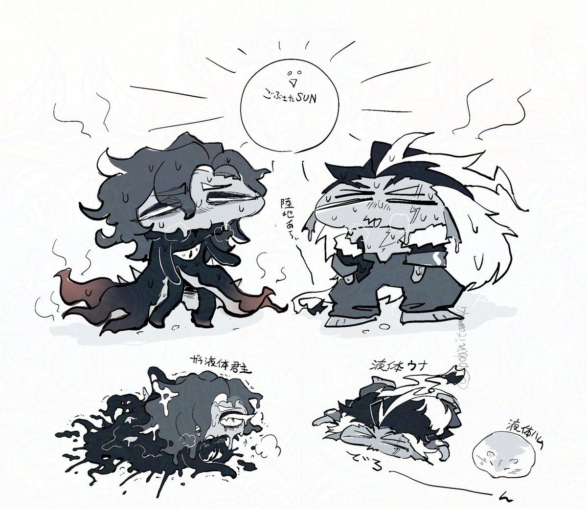 bobinitomaki's tweet image. 夏だ‼︎⚡️🐙だ‼︎