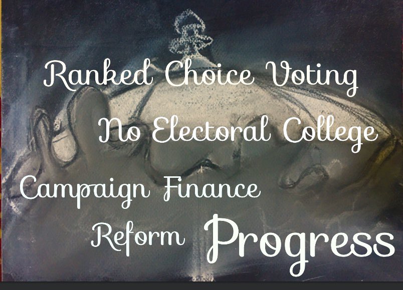 ink7's tweet image. We need:
#rankedchoicevoting to get rid of disgusting of leadership.
And
#campaignFinanceReform
And end
#ElectoralCollege 
And seems
#PaperBallots would be much more trustworthy.

🔑🔐🗳️Without these KEY factors the only thing progressive will be things getting worse &amp;amp; worse.