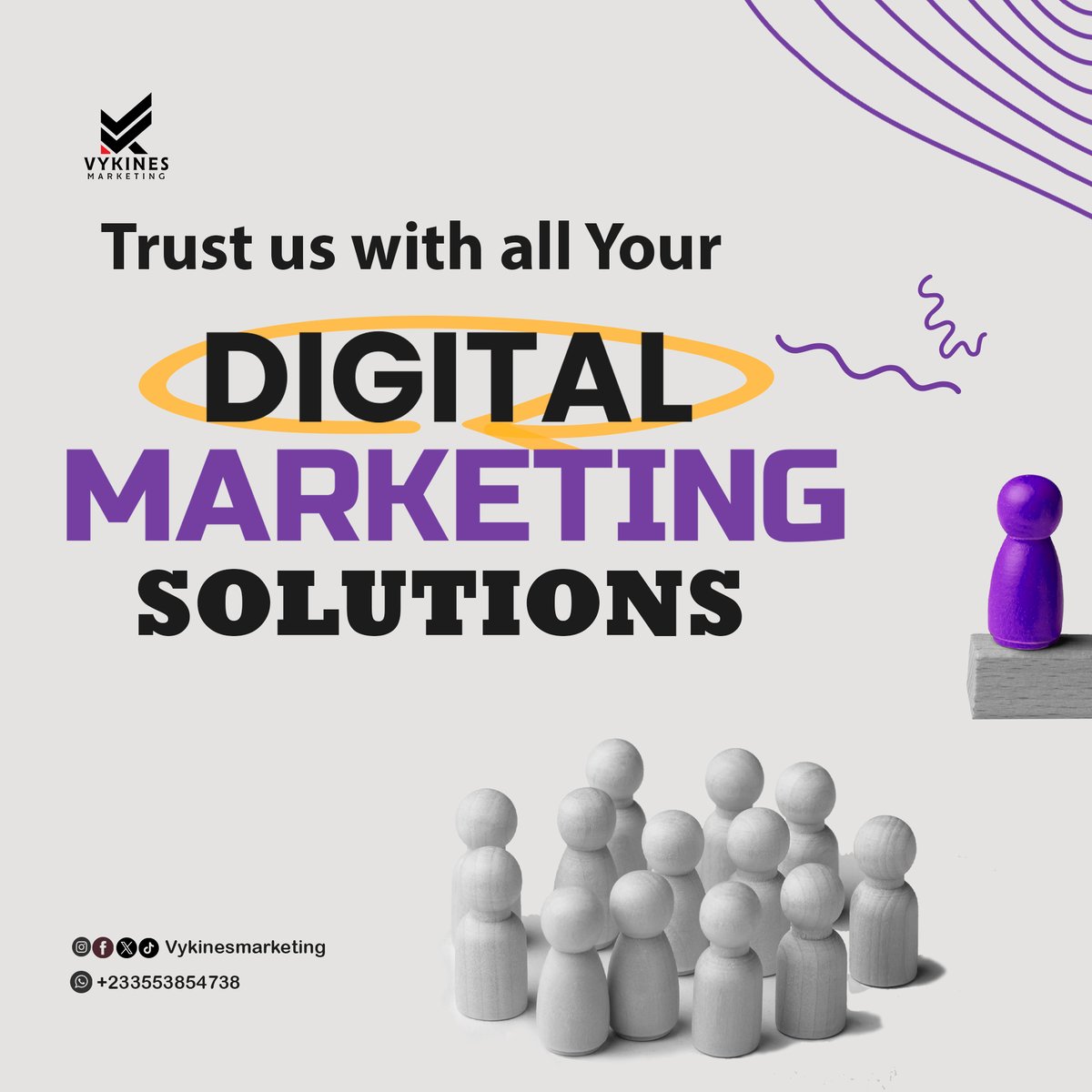 vykinesmarketin's tweet image. Your digital marketing, perfected. ✨ Vykinés Marketing offers all the solutions you need to stand out online. Let&apos;s make your brand shine! #DigitalMarketingExperts #OnlineSolutions #VykinésMarketing