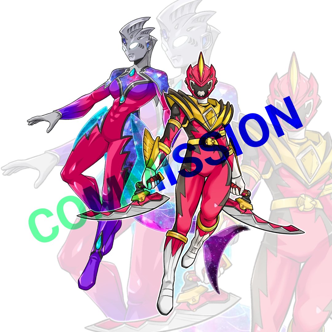 RhafToze's tweet image. Ultrawomen Shayu and DinoSlayer

comm for @mrred192