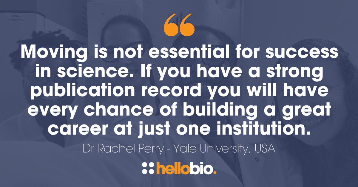 hello_bio's tweet image. Do you have to move institutions to be successful in science? π€
For some scientists, like @RachelPerryLab1 of @YaleIMed, staying put was her best career decision! π¬
In this blog she shares the benefits of laying down roots in research: ow.ly/B3KY50WrM1y
#STEMcareers