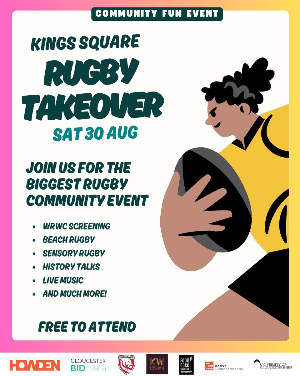 Gloucester Rugby ๐ (@gloucesterrugby) on Twitter photo ๐๐๐ก๐๐ฆ ๐ฆ๐ค๐จ๐๐ฅ๐ ๐ฅ๐จ๐๐๐ฌ ๐ง๐๐๐๐ข๐ฉ๐๐ฅ
We're proud to be one of the local Gloucestershire businesses supporting Gloucester's biggest community rugby event!
Join us on Saturday 30 August for a day filled with rugby.
Check out all the details via the link below. ๐๐๐ก๐๐ฆ ๐ฆ๐ค๐จ๐๐ฅ๐ ๐ฅ๐จ๐๐๐ฌ ๐ง๐๐๐๐ข๐ฉ๐๐ฅ
We're proud to be one of the local Gloucestershire businesses supporting Gloucester's biggest community rugby event!
Join us on Saturday 30 August for a day filled with rugby.
Check out all the details via the link below.