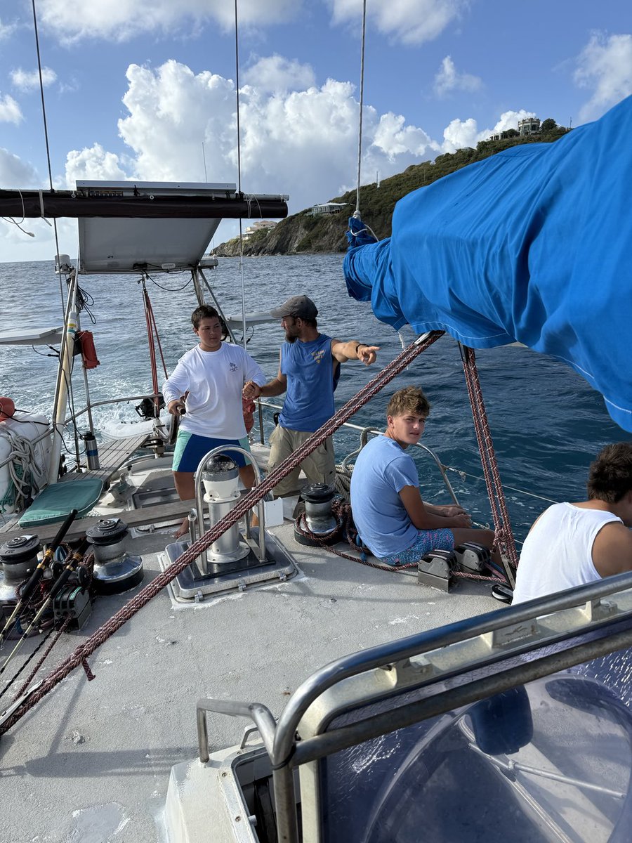 rossiadam's tweet image. Motoring into port. Our 6 day sailing adventure is coming to an end.