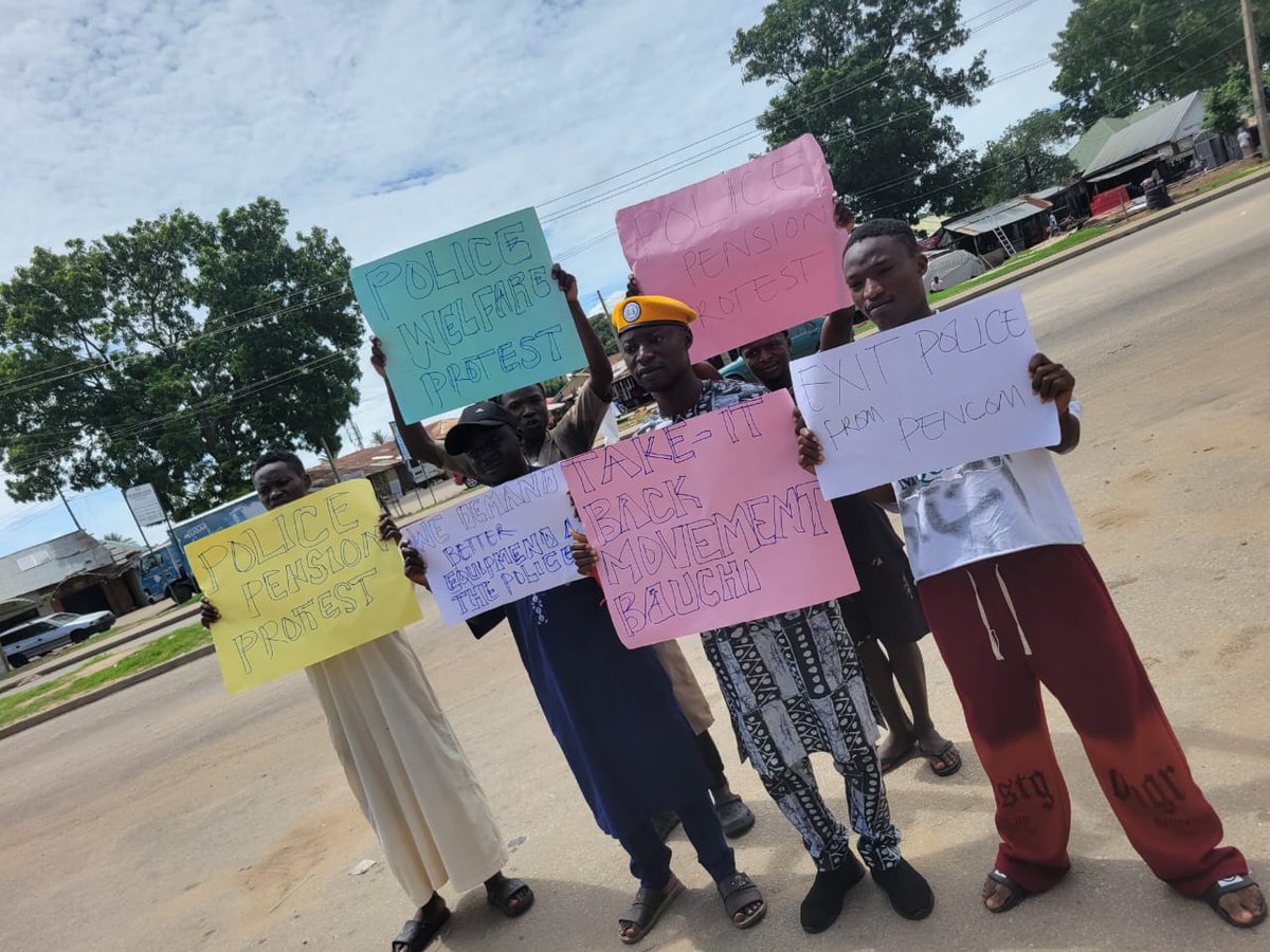 TIBmovement's tweet image. Bauchi joins nationwide protest for police pay and pension reforms. #PoliceProtest