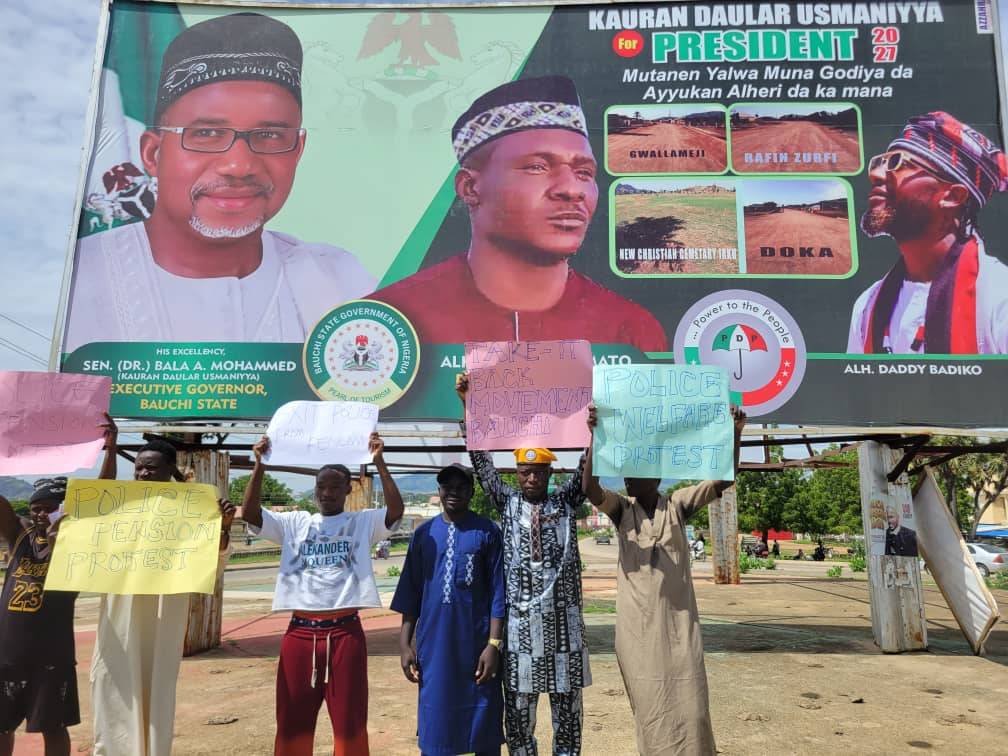 TIBmovement's tweet image. Bauchi joins nationwide protest for police pay and pension reforms. #PoliceProtest