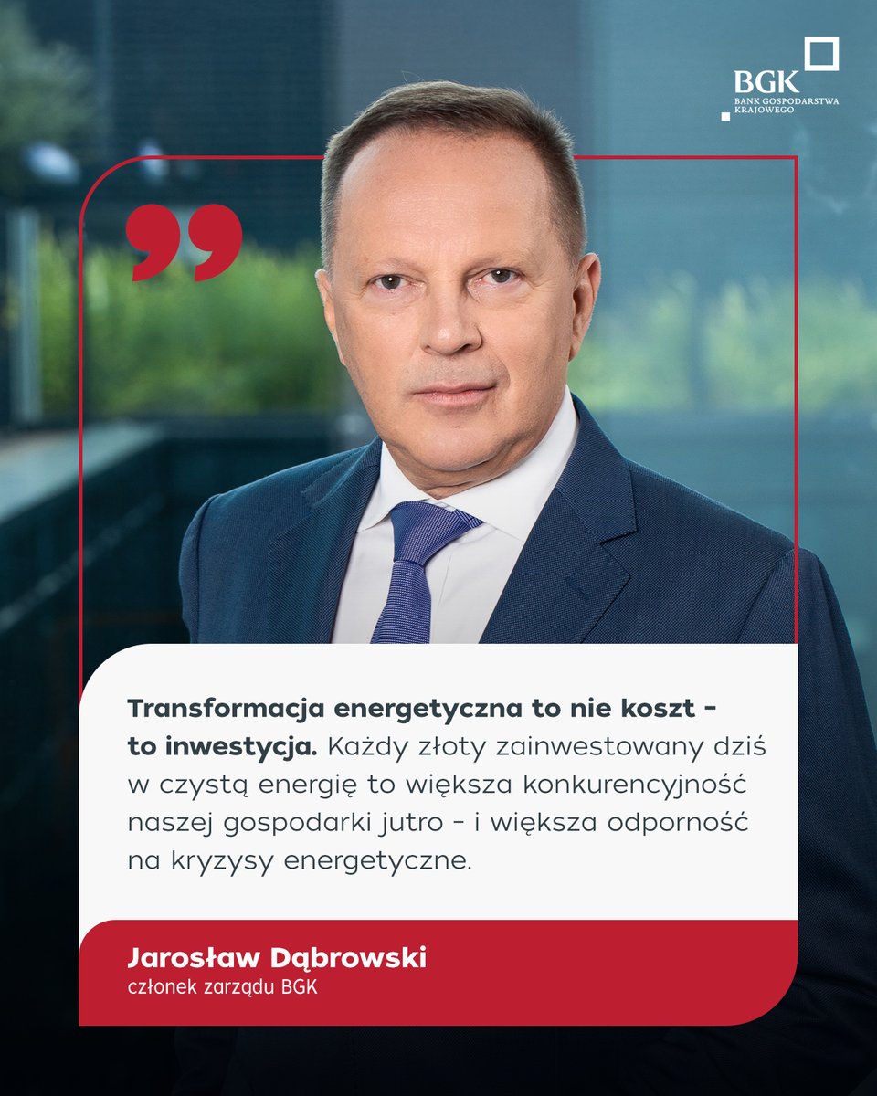 BGK_pl's tweet image. Polska potrzebuje ogromnych nakładów, by zmodernizować cały system energetyczny i obniżyć ceny energii elektrycznej, zmniejszając jednocześnie zależność od paliw kopalnych pisze Jarosław Dąbrowski, członek zarządu #BGK, w felietonie dla @rzeczpospolita.
Cały felieton 👉…