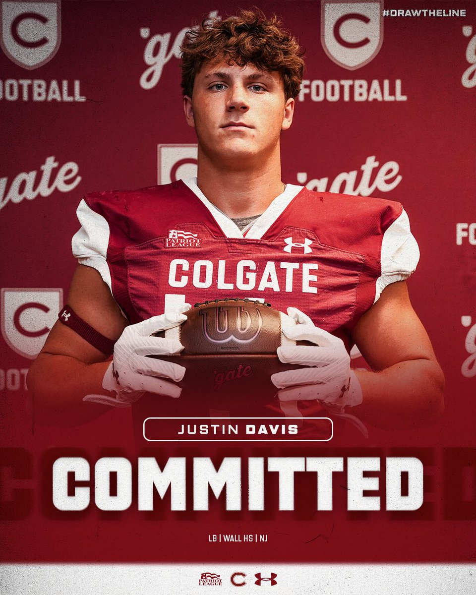 Justin Davis (@justindavis44_) on Twitter photo Extremely excited to announce that I will be continuing my athletic and academic career at Colgate University. Thank you for this opportunity <a href="/Ison50/">Josh Ison</a> <a href="/_CoachFitz/">Curt Fitzpatrick</a> <a href="/ColgateFB/">Colgate Football</a>.
<a href="/mjfrecruits/">MJF Football Recruiting</a> <a href="/coachrogers328/">Coach Rogers</a> Extremely excited to announce that I will be continuing my athletic and academic career at Colgate University. Thank you for this opportunity <a href="/Ison50/">Josh Ison</a> <a href="/_CoachFitz/">Curt Fitzpatrick</a> <a href="/ColgateFB/">Colgate Football</a>.
<a href="/mjfrecruits/">MJF Football Recruiting</a> <a href="/coachrogers328/">Coach Rogers</a>