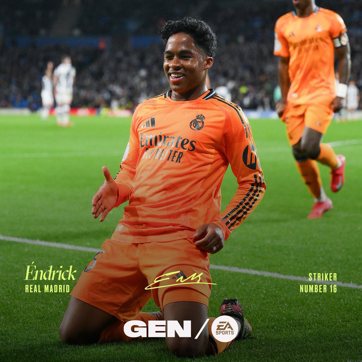 EASPORTS's tweet image. Born ahead of the game. Still setting the pace. HBD, @endrick. #GenEASPORTS #ItsInTheGame