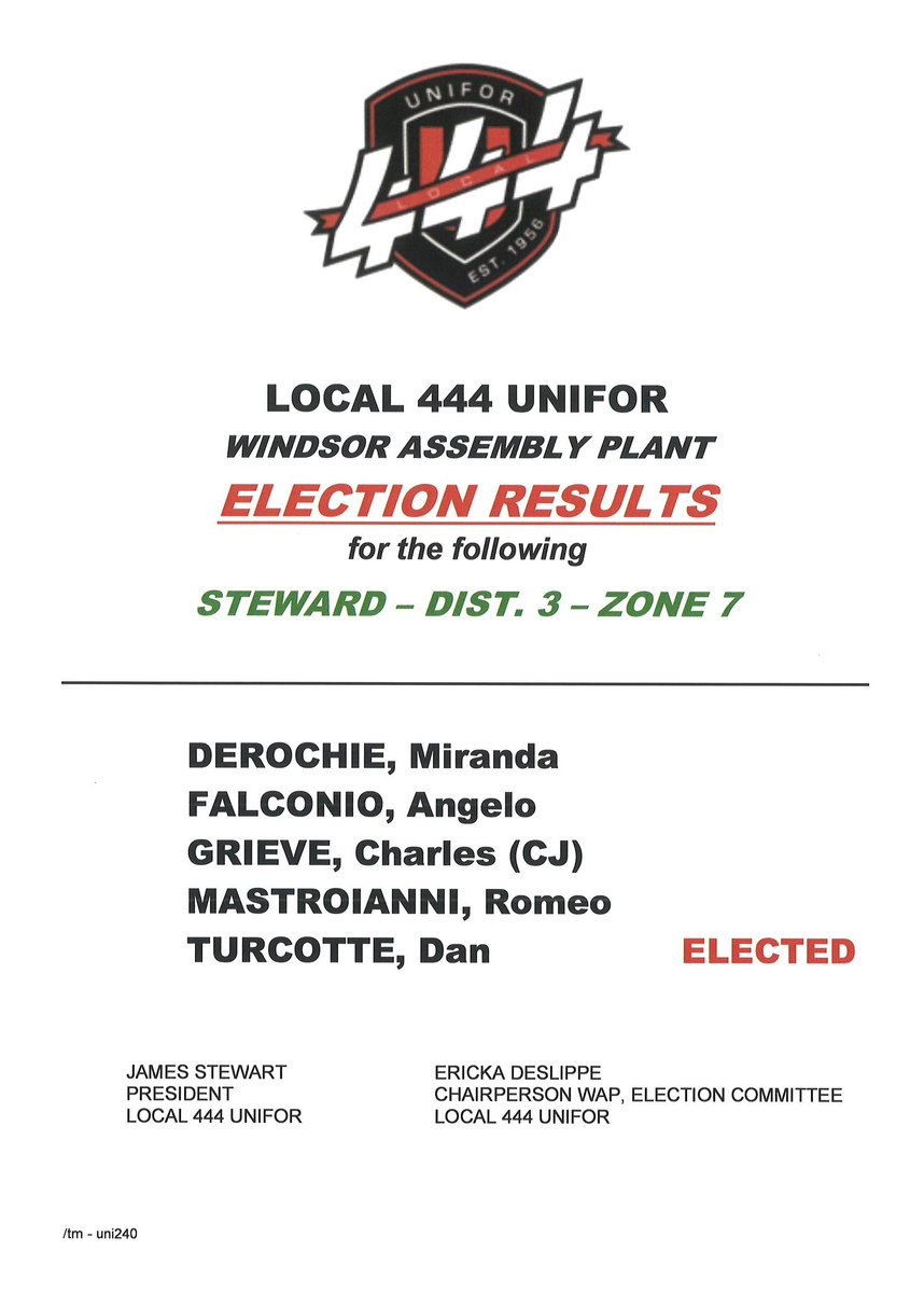LOCAL444UNIFOR's tweet image. 🚨 Windsor Assembly Plant

#uni444votes