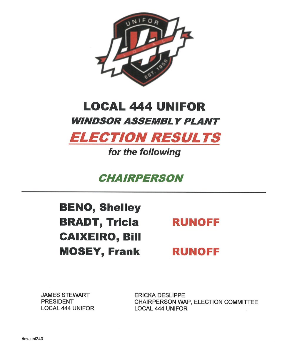 LOCAL444UNIFOR's tweet image. 🚨 Windsor Assembly Plant

#uni444votes