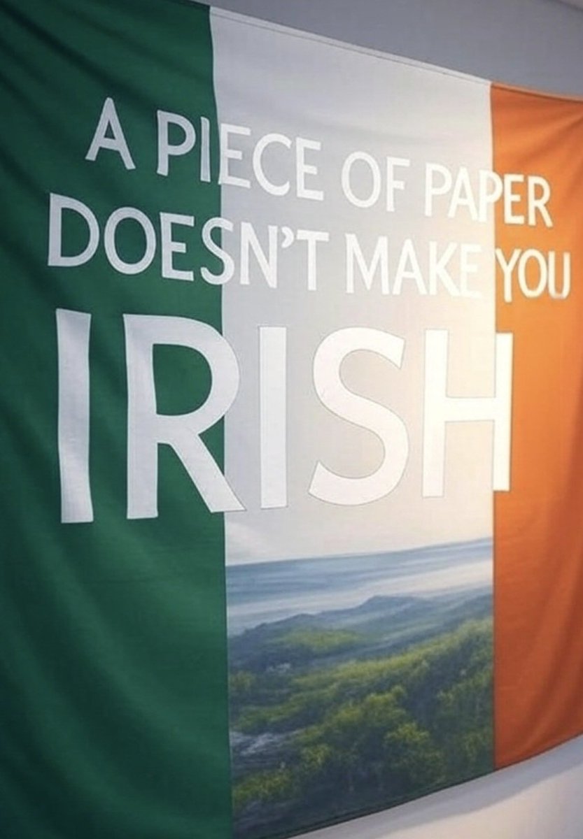 patricej36's tweet image. Being Irish is more than a piece of paper.