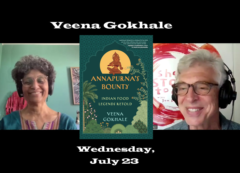 ShortStoryToday's tweet image. THIS WEEK! Montreal author Veena Gokhale joins me to discuss her new collection ANNAPURNA'S BOUNTY: INDIAN FOOD LEGENDS RETOLD (Dundurn Press). BOMBAY WALI, her first collection, was followed by her novel LAND FOR FATIMAH. shortstorytoday.com