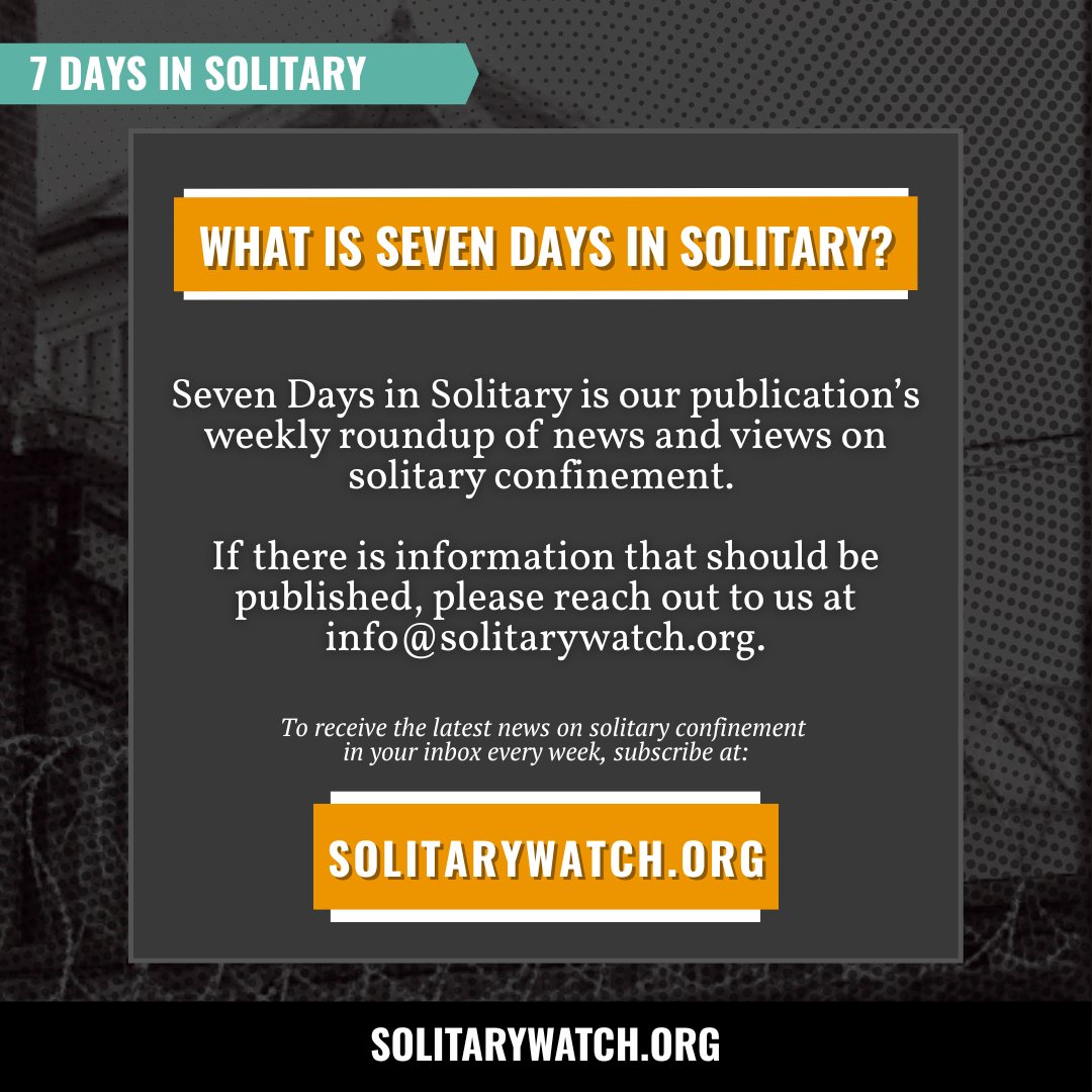 Hawaii passed Act 292, restricting solitary to immediate harm cases, but critics say it lacks time limits. Incarcerated people in WI are experiencing heat dangers as solitary cells lack proper air conditioning, risking lives like Paul Ammerman’s.

🔗: solitarywatch.org/2025/07/16/sol…