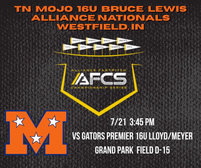 Lily Blaylock (@lblaylock2026) on Twitter photo Today is the day we start here <a href="/thealliancefp/">The Alliance Fastpitch</a> Nationals. Lets go <a href="/TNMojo07/">Mojo Bruce Lewis</a> ladies!
First game today.
<a href="/MojoWade07/">Mojo Coach Wade</a> <a href="/CoachBruceMojo/">Bruce Lewis</a> Today is the day we start here <a href="/thealliancefp/">The Alliance Fastpitch</a> Nationals. Lets go <a href="/TNMojo07/">Mojo Bruce Lewis</a> ladies!
First game today.
<a href="/MojoWade07/">Mojo Coach Wade</a> <a href="/CoachBruceMojo/">Bruce Lewis</a>