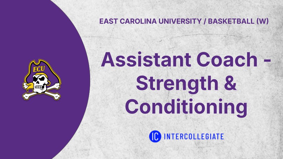 Intercollegiate (@intrcollegiate) on Twitter photo <a href="/uncwomenssoccer/">UNC Women's Soccer</a> <a href="/UNC/">UNC-Chapel Hill</a> <a href="/SSN_UNC/">Sidelines - UNC 🐏👣</a> <a href="/TheSoccerWire/">SoccerWire</a> 🧳Assistant Strength & Conditioning Coach
📍 <a href="/ECUAthletics/">East Carolina Pirates</a>
💰 $45-50k/yr
👉Design comprehensive strength programs, instruct student-athletes, monitor training outcomes & collaborate with coaching staff. Requires collegiate experience, relevant certifications & CPR/First Aid <a href="/uncwomenssoccer/">UNC Women's Soccer</a> <a href="/UNC/">UNC-Chapel Hill</a> <a href="/SSN_UNC/">Sidelines - UNC 🐏👣</a> <a href="/TheSoccerWire/">SoccerWire</a> 🧳Assistant Strength & Conditioning Coach
📍 <a href="/ECUAthletics/">East Carolina Pirates</a>
💰 $45-50k/yr
👉Design comprehensive strength programs, instruct student-athletes, monitor training outcomes & collaborate with coaching staff. Requires collegiate experience, relevant certifications & CPR/First Aid