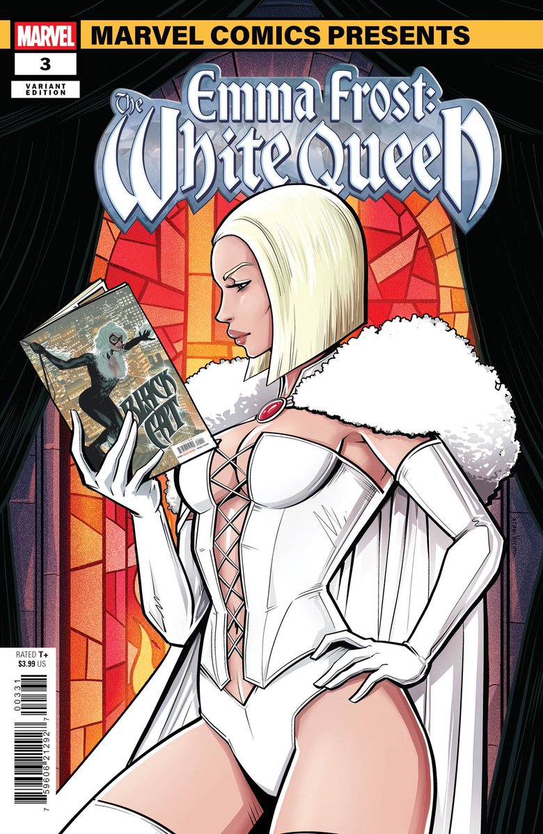 EmmaFrostNews's tweet image. 💎 | DIVAS QUE SE APOIAM!
Emma Frost aparece BELÍSSIMA em nova capa variante de 'Emma Frost: The White Queen #3'. Que coisa linda ela lendo a solo da Gata Negra, né? Eu sonho com uma história das duas juntas.
🎨: Luciano Vecchio.