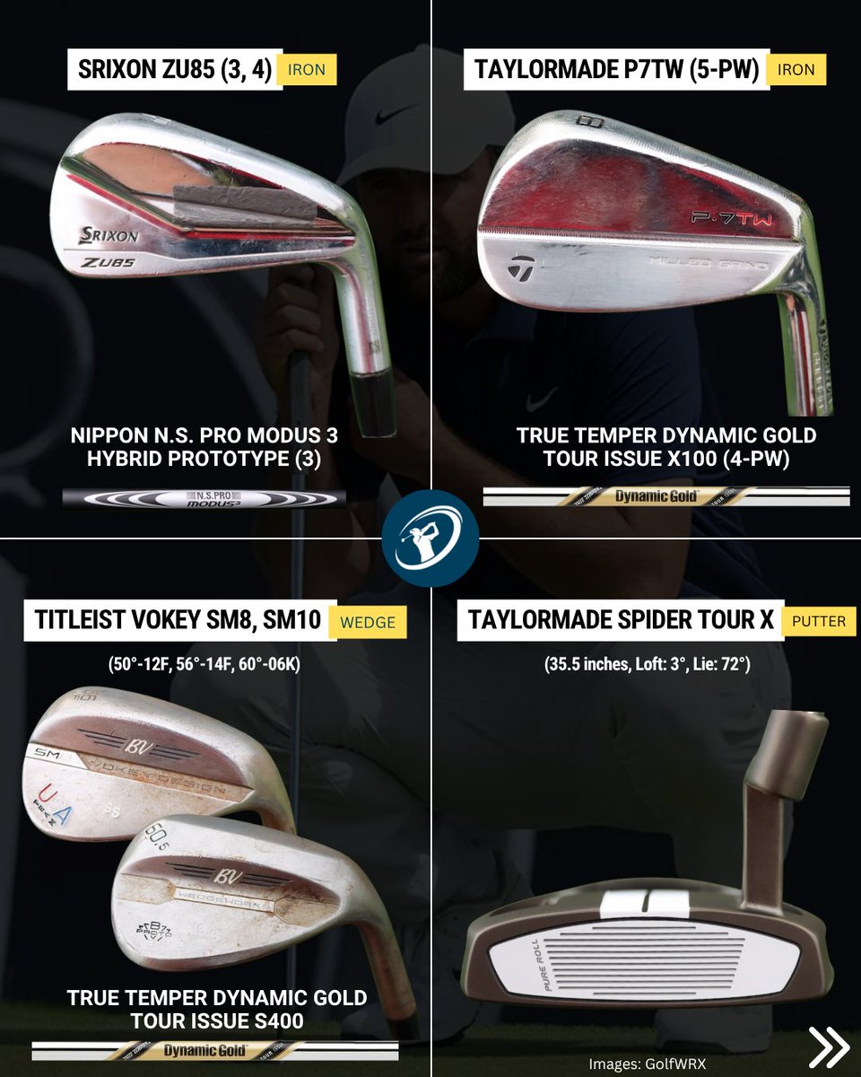 clubchampmedia's tweet image. Scottie Scheffler sent the field packing with a dominant victory at Royal Portrush. No big changes, just a familiar setup doing serious damage.
Does Scottie have the best bag on Tour right now?
@GolfWRX
#ClubChampion #BetterFitLowerScores #ClubFitting #ClubFitters…