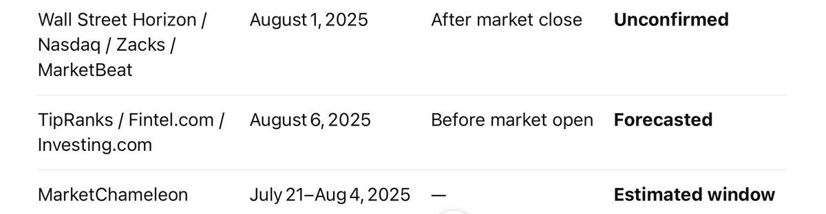 StonksBatman's tweet image. Just a clarification. No announcement yet on earnings.