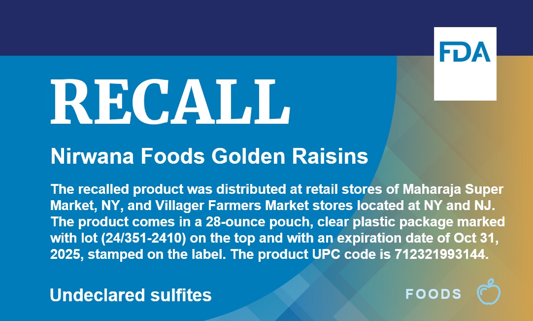 FDArecalls's tweet image. View the complete details on this recall at: fda.gov/safety/recalls…