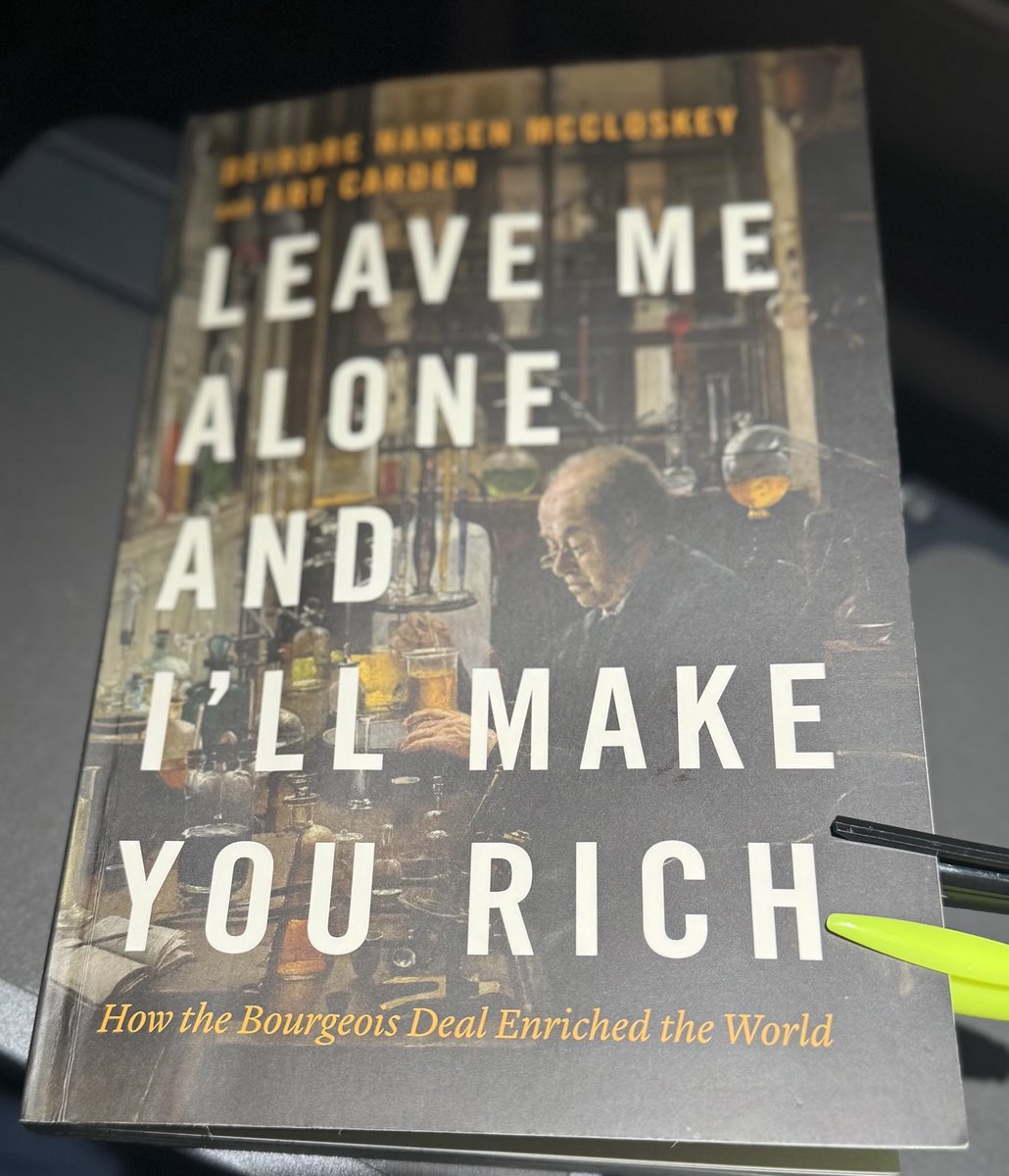 One part of “The Northwood Idea” is the economic &amp; social benefits of “Limited Government”.

Enjoying ⁦<a href="/NorthwoodU/">Northwood University</a>⁩ Fall Omniquest selection as selected by our academic committee.

Special thanks to authors ⁦<a href="/artcarden/">Art Carden</a>⁩ &amp; ⁦<a href="/DeirdreMcClosk/">Deirdre Nansen McCloskey</a>⁩.