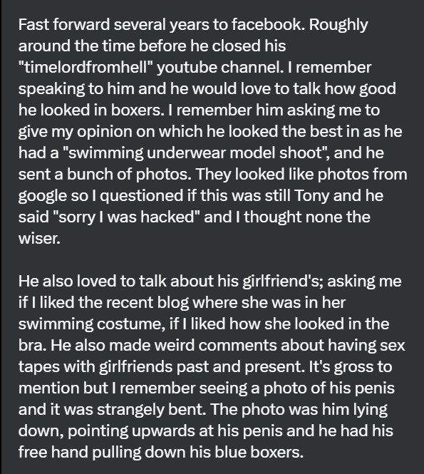 zebchop's tweet image. DMs from a friend. Permission was given to post these
