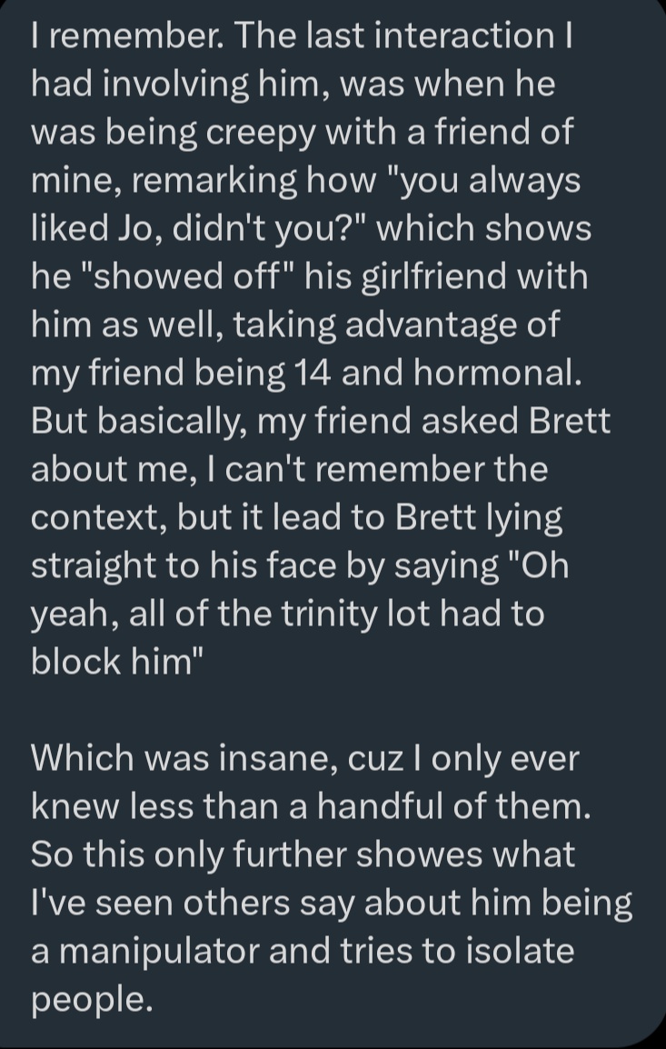 zebchop's tweet image. DMs from a friend. Permission was given to post these