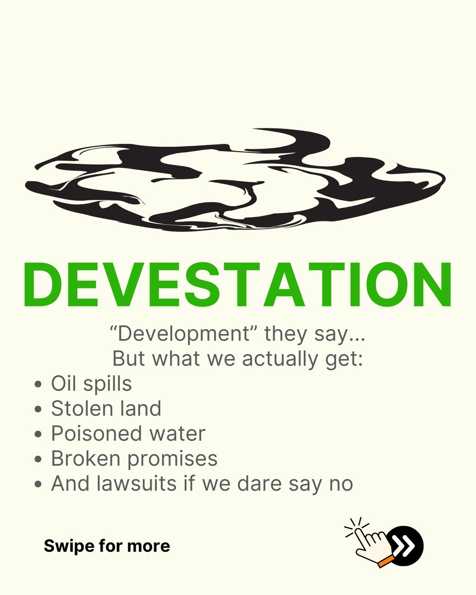 Greenpeaceafric's tweet image. Big Oil just sued Greenpeace for standing with frontline communities. Now fossil fuel lobbyists in Africa are clapping like it’s a win for “development.”
Spoiler: it’s not.
👉 Read the blog: act.gp/4kQlHPo