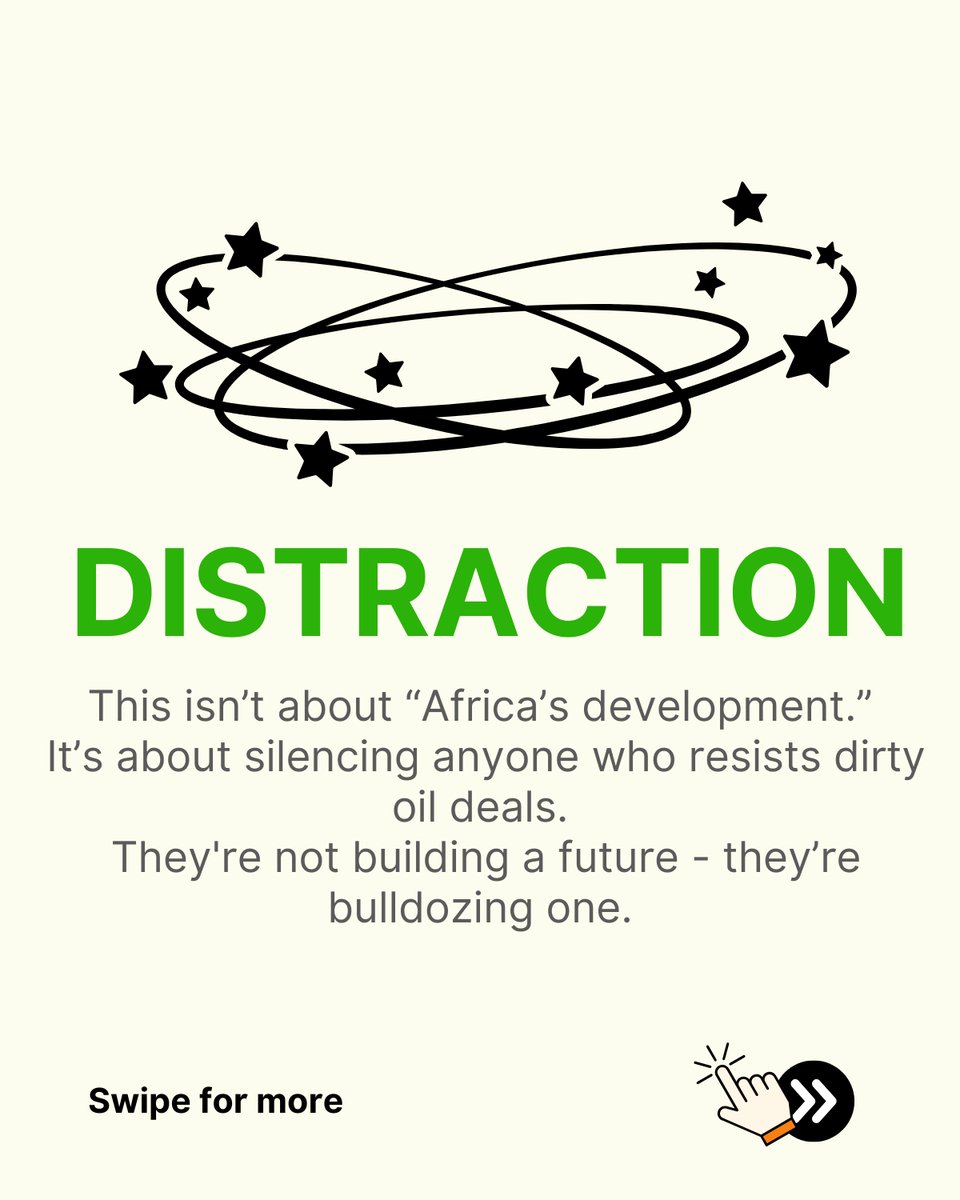 Greenpeaceafric's tweet image. Big Oil just sued Greenpeace for standing with frontline communities. Now fossil fuel lobbyists in Africa are clapping like it’s a win for “development.”
Spoiler: it’s not.
👉 Read the blog: act.gp/4kQlHPo