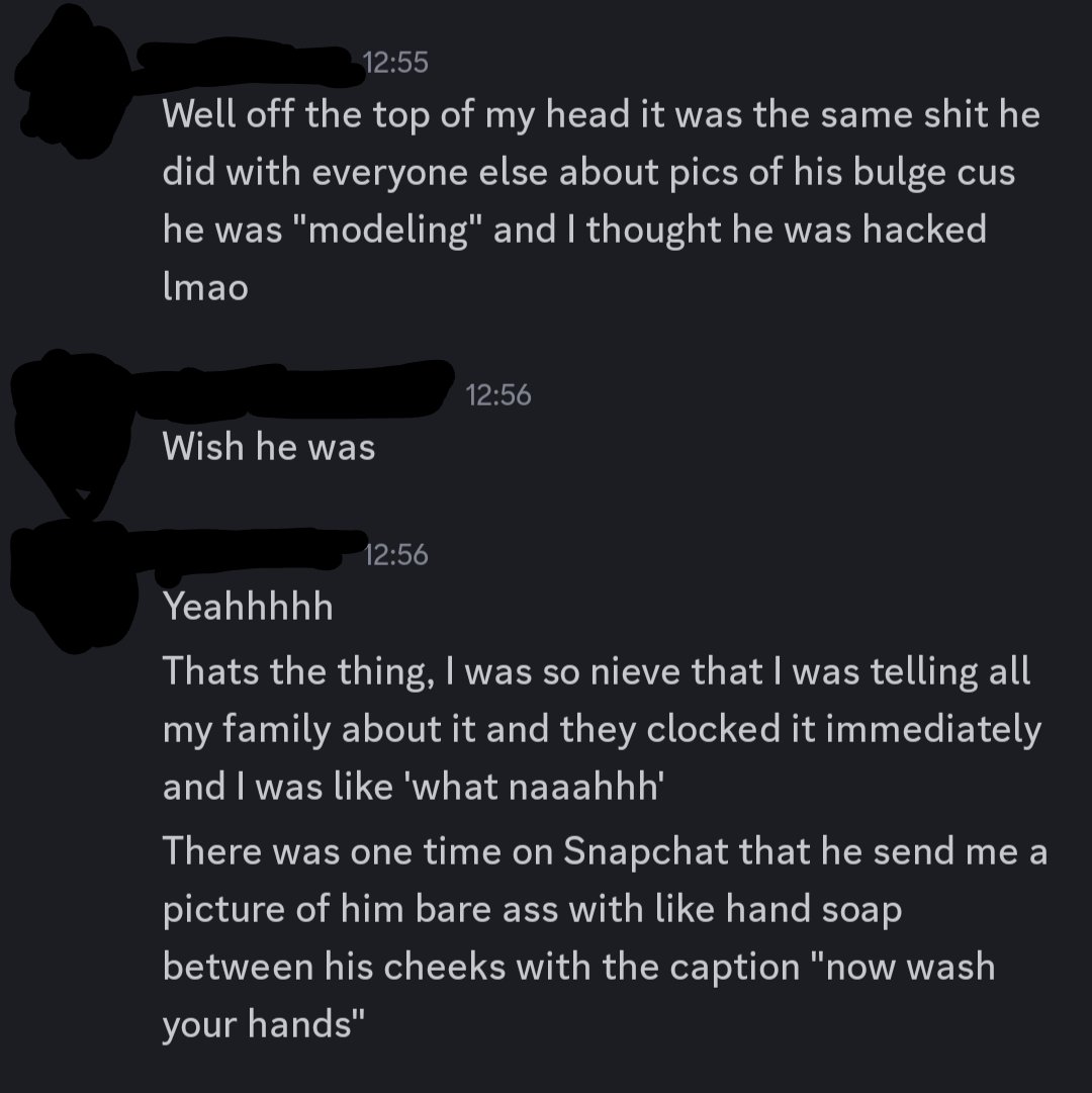 zebchop's tweet image. DMs from another friend. Again, permission was given to share these