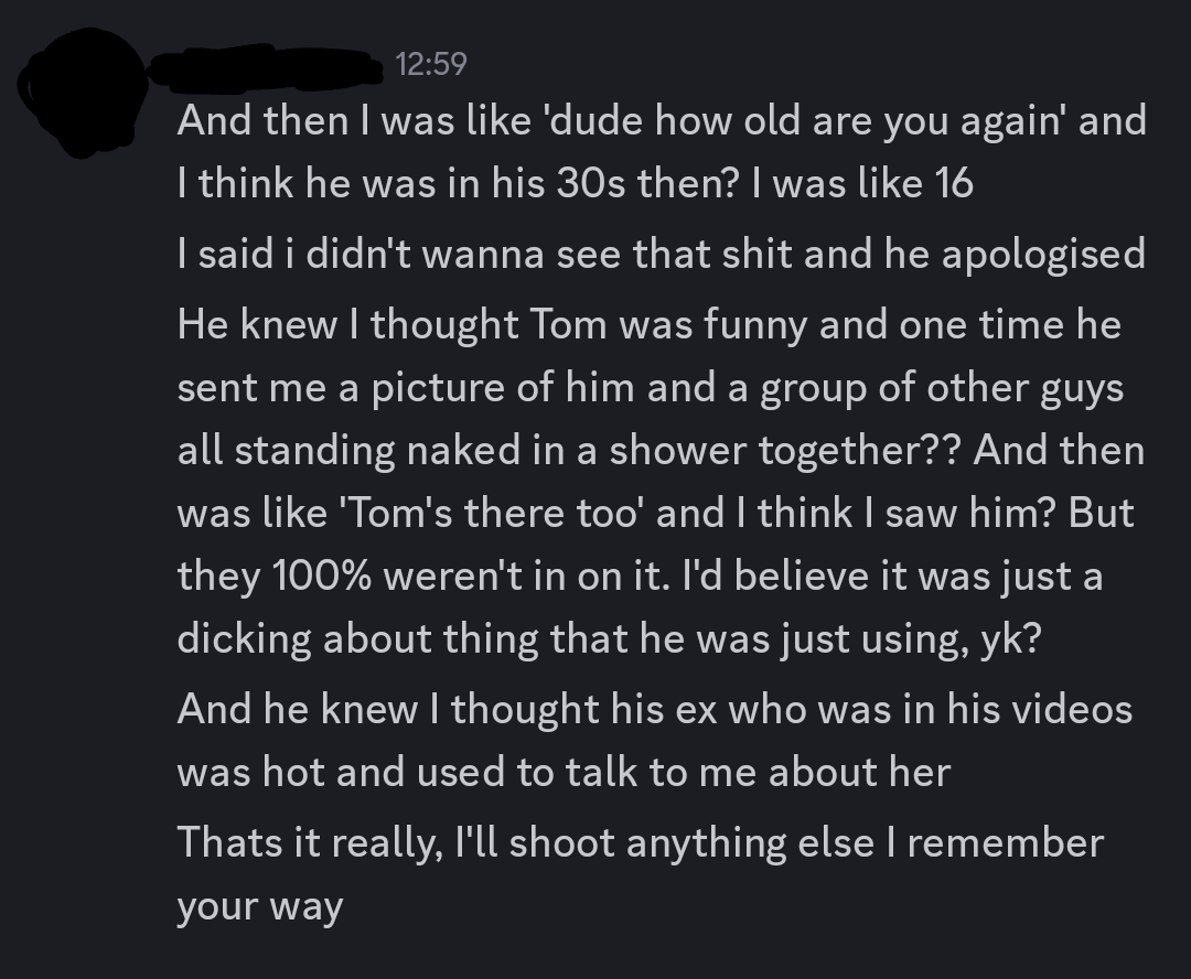 zebchop's tweet image. DMs from another friend. Again, permission was given to share these