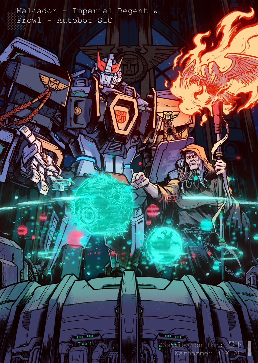 meatconsumer137's tweet image. Imperial Regent & Second-in-command
Commission for @anoanzi
#warhammer #transformers #prowl #malcador