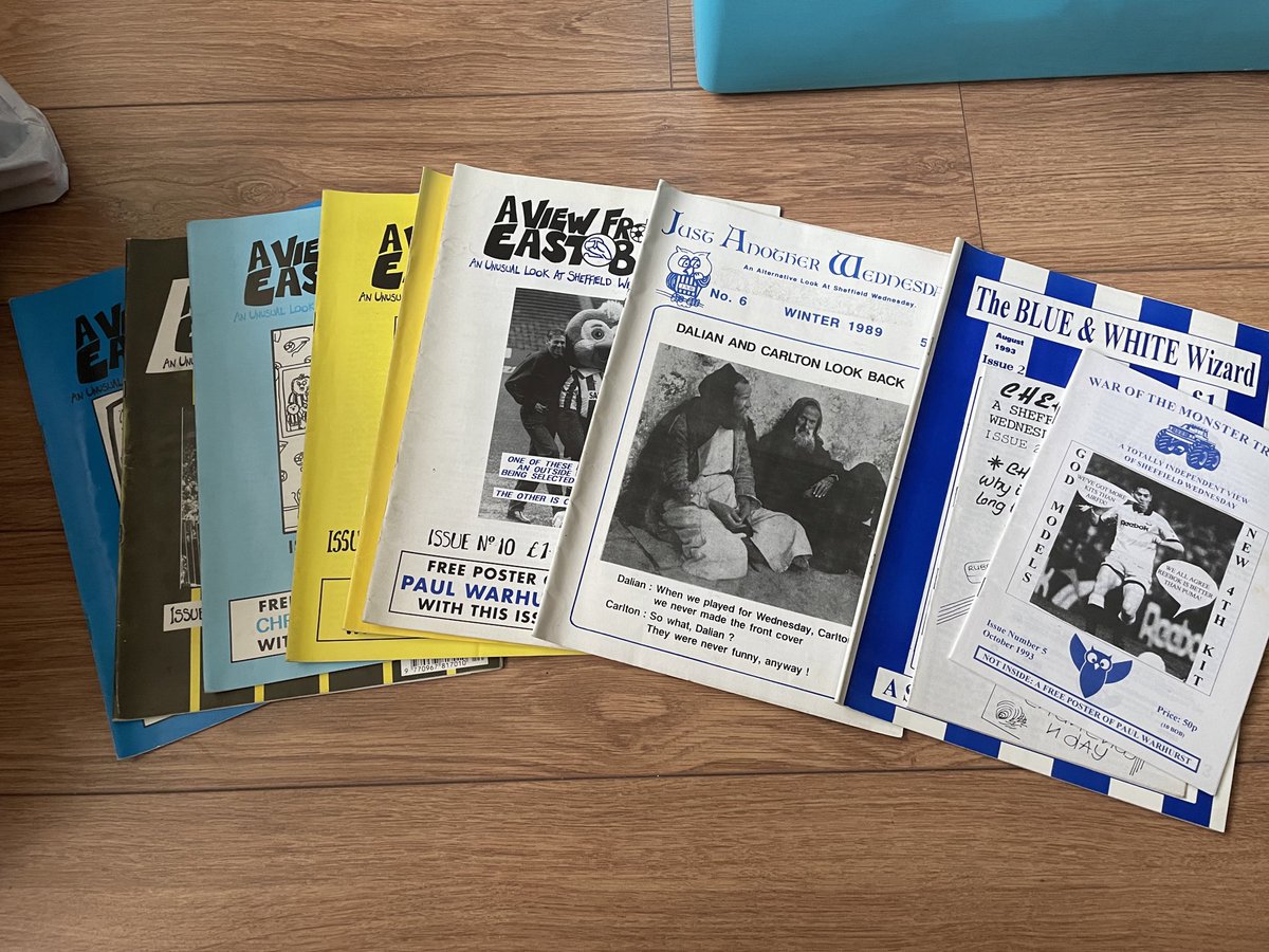 SignsFootball's tweet image. A friend is clearing the loft and found these fanzines from the 90s. 
Anyone interested in buying them ? #swfc