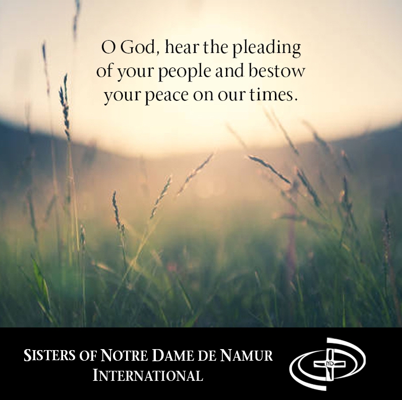 July 21 O God, hear the pleading of your people and bestow your peace on our times.