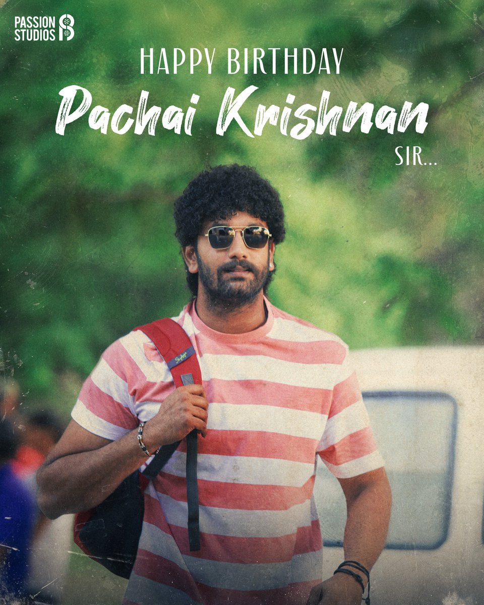 Passion Studios (@passionstudios_) on Twitter photo Happy Birthday to our Pachai Krishnan ❤️
Wishing you a great year ahead, <a href="/arulnithitamil/">Arulnithi tamilarasu</a> Sir ☺️ Happy Birthday to our Pachai Krishnan ❤️
Wishing you a great year ahead, <a href="/arulnithitamil/">Arulnithi tamilarasu</a> Sir ☺️